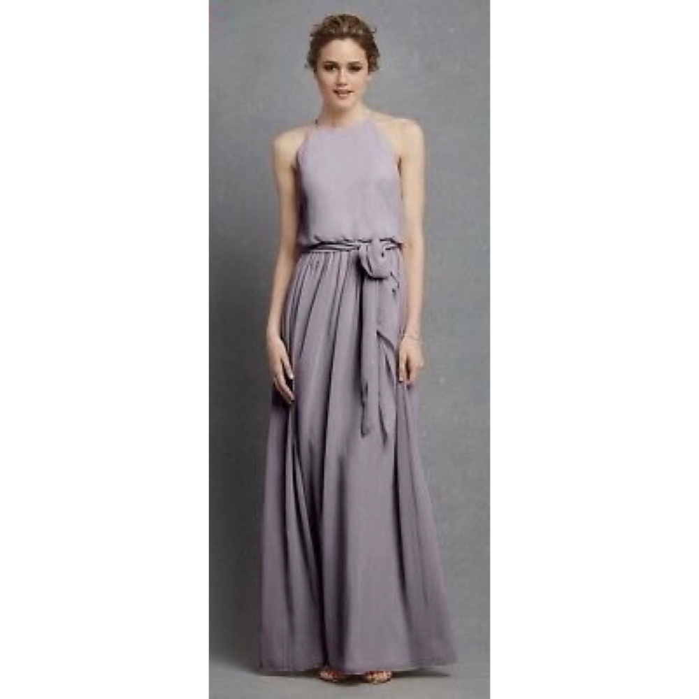 BHLDN Donna Morgan Alana Dress in Grey Ridge